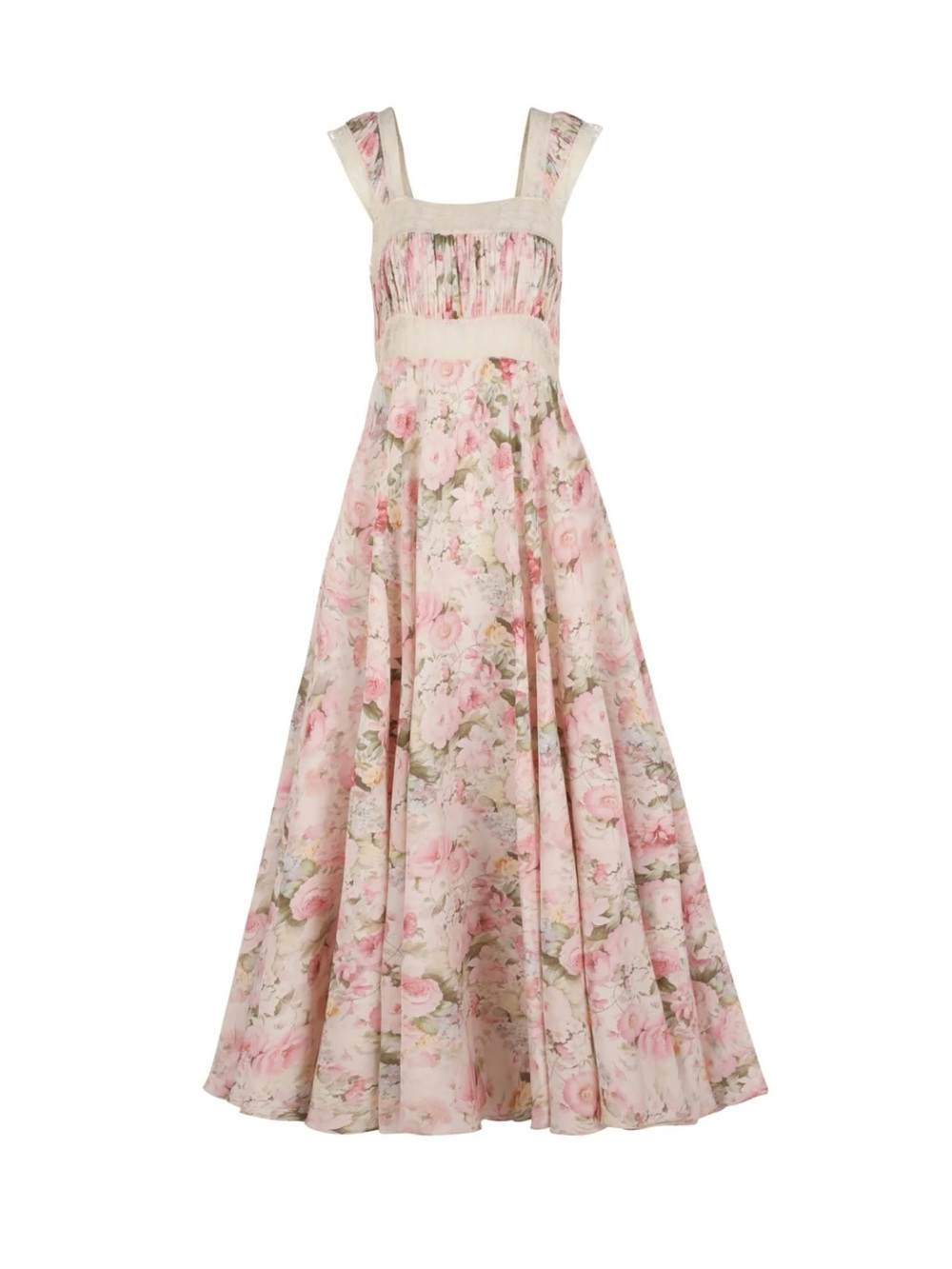 Selkie Pammy Affair Slip Pink & Cream Floral Dress